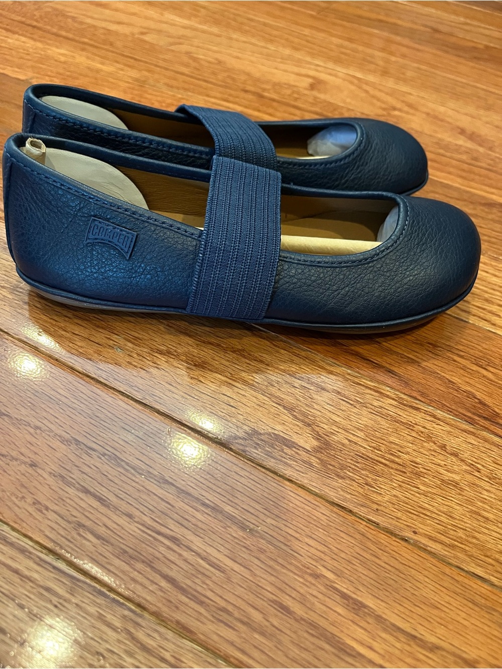 Camper Navy Blue Girls Mary Jane Dress Shoes NEW